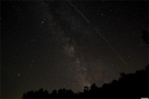 Perseids Meteor Shower Composite