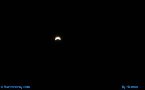 Venus Crescent through Telescope