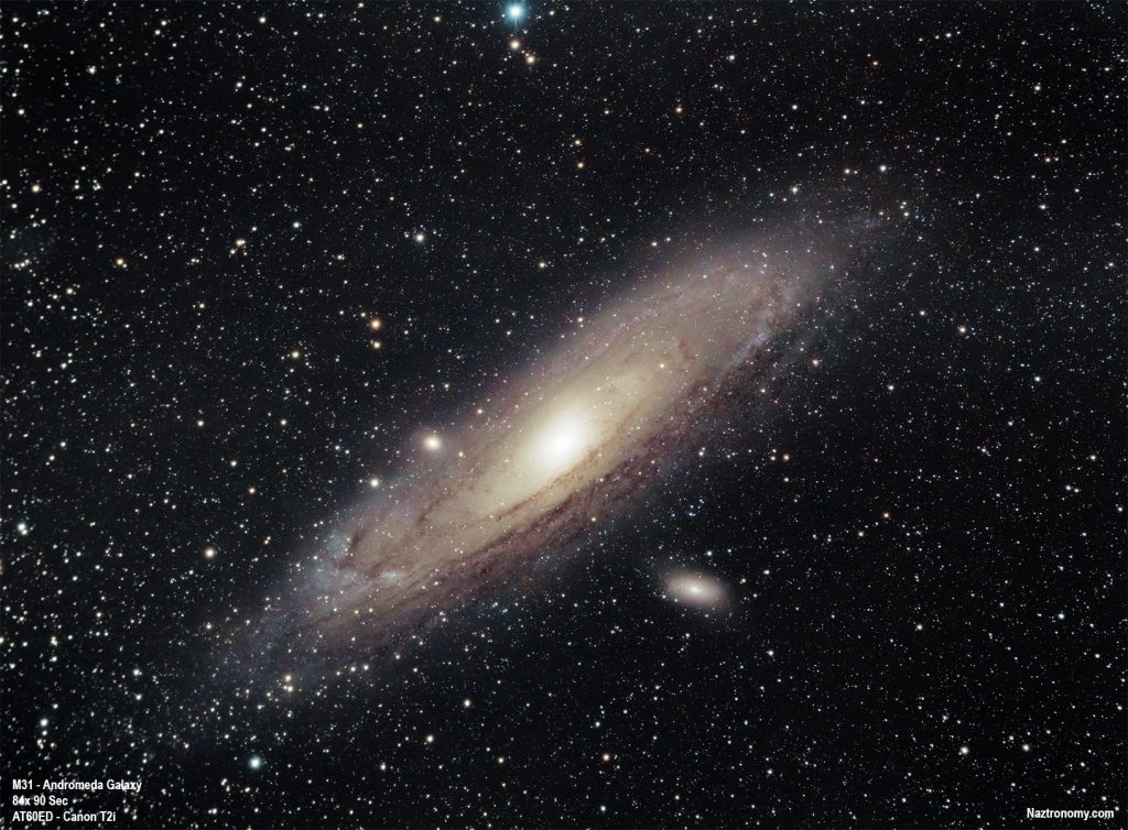M31 – The Andromeda Galaxy (w/ DSLR)