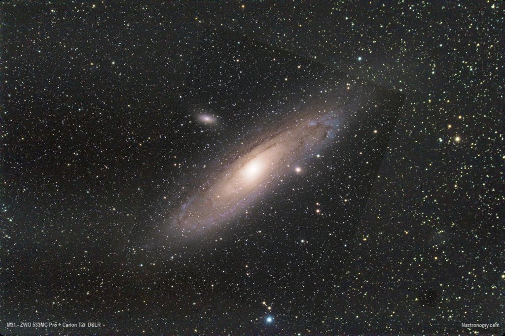 M31 FOV Comparison – 533MC Pro and Crop Sensor DSLR