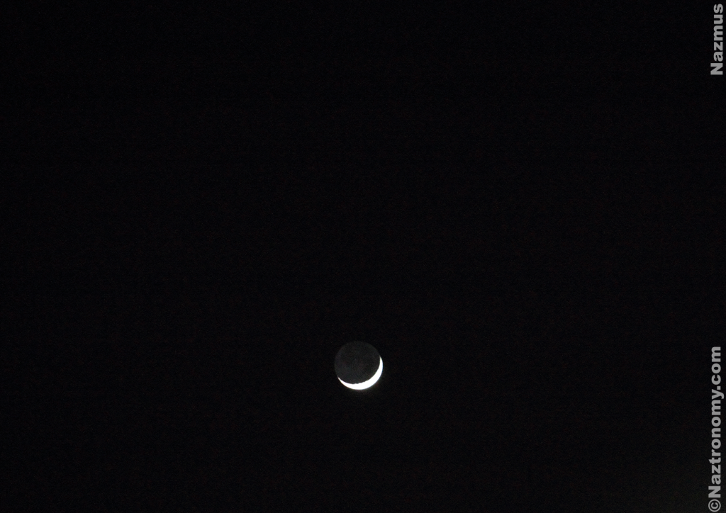 Over Exposed Crescent Moon