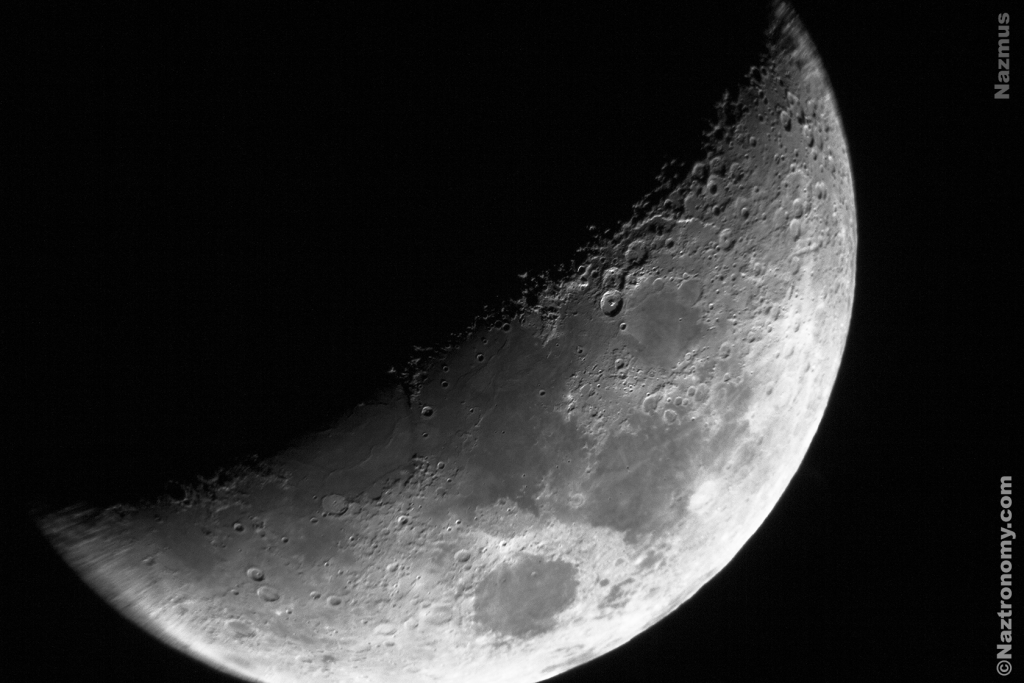 Quarter Moon thru Eyepiece