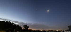 Planets and Moon Over Boston