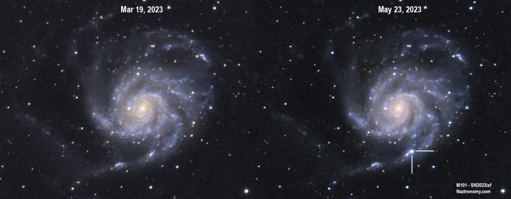 Comparison of M101 Pre and Post Supernova SN2023ixf