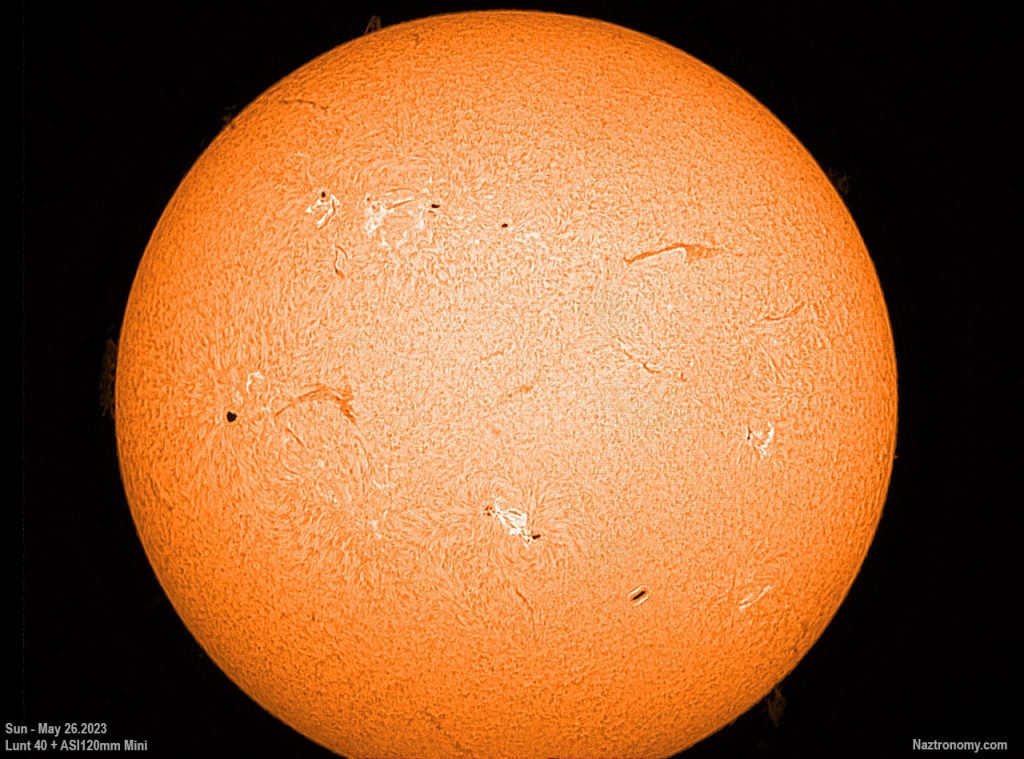 H-alpha Sun May 26, 2023