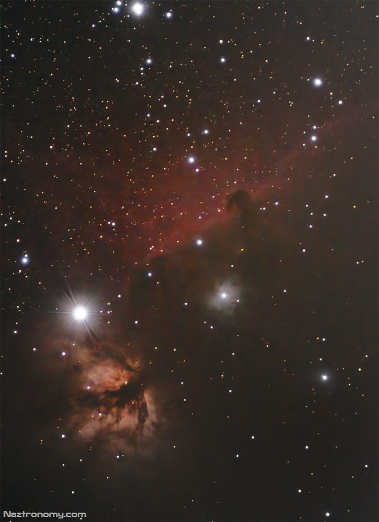 Horsehead and Flame Nebula