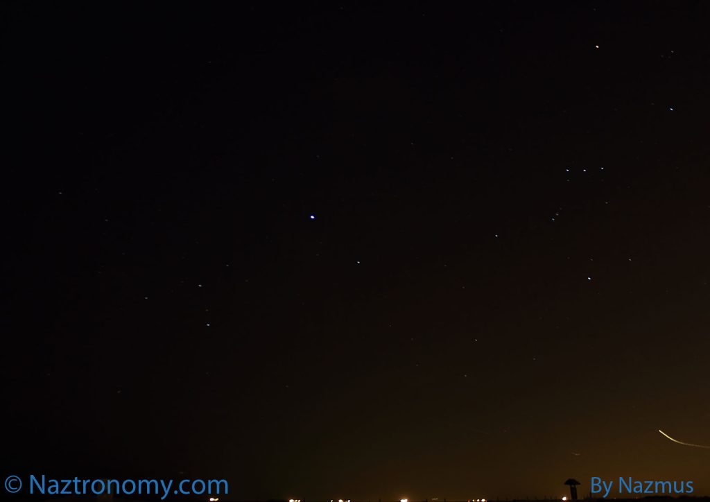 Orion Constellation with Sirus