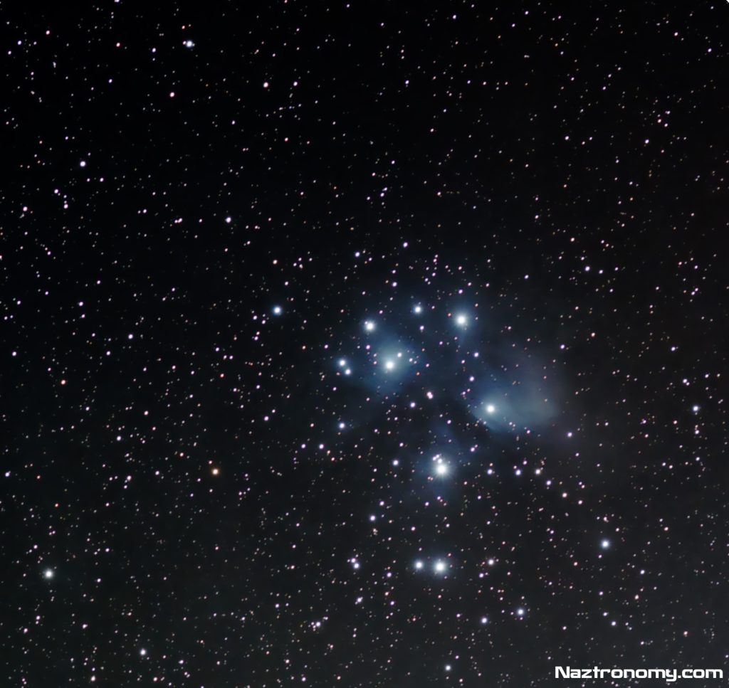 The Pleiades with 135mm Lens