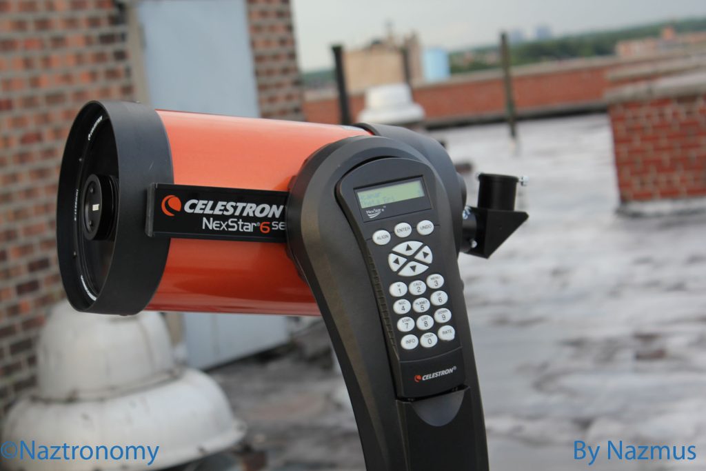Side view of  NexStar 6SE from NY Rooftop