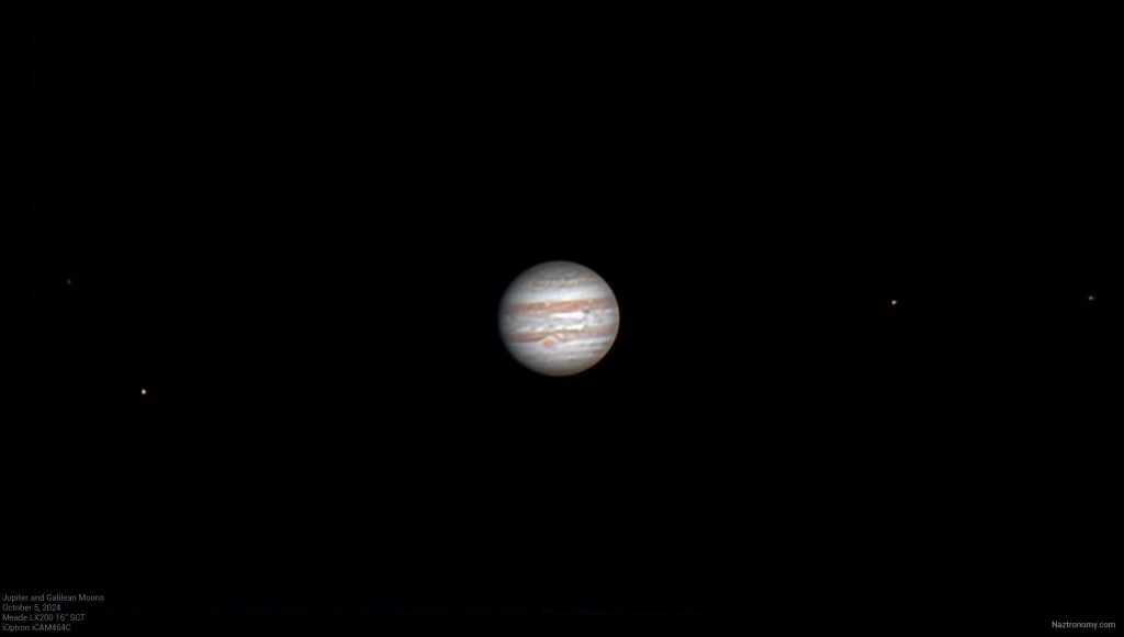 Jupiter Through a Meade 16″ SCT