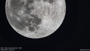 Moon-Mars Conjunction Dec 7, 2022