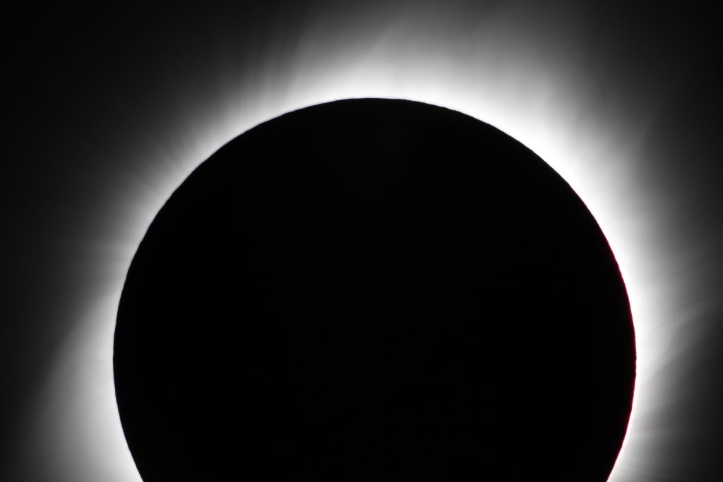 Solar Eclipse Corona Close up