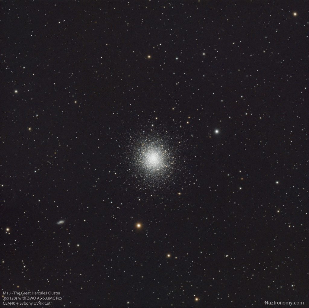 M13 – The Great Hercules Cluster with ZWO Camera