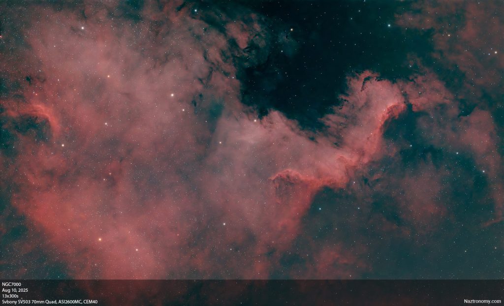 NGC7000 with SV503 70mm Quad