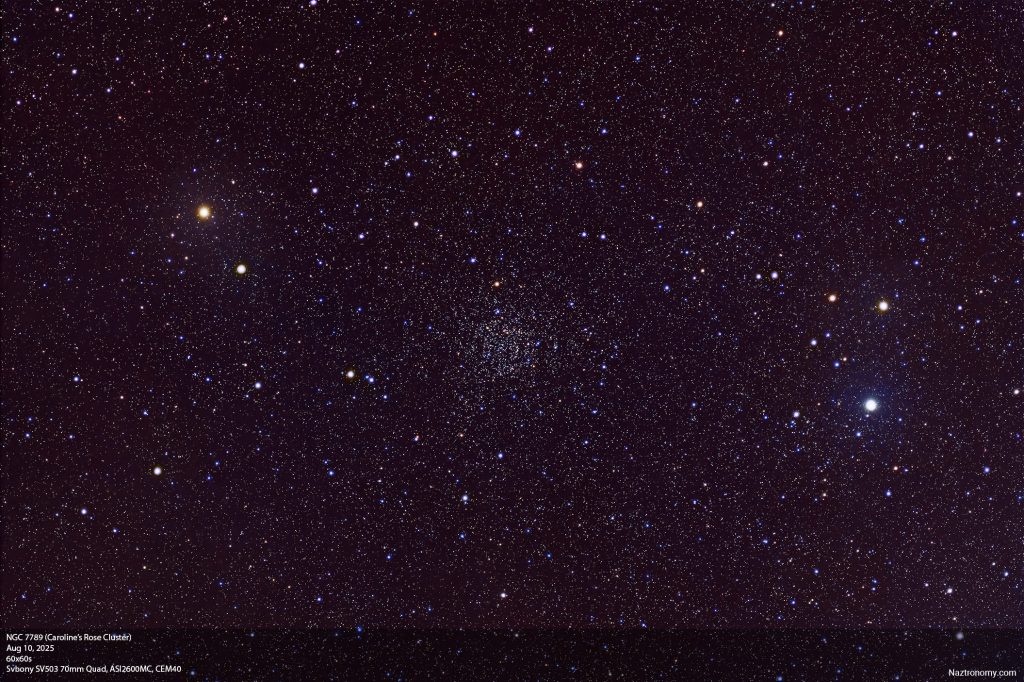 NGC7789 With SV503 70mm Quad