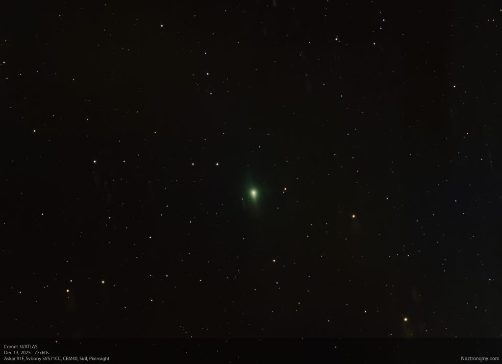 Comet 3I/ATLAS on Dec 13, 2025