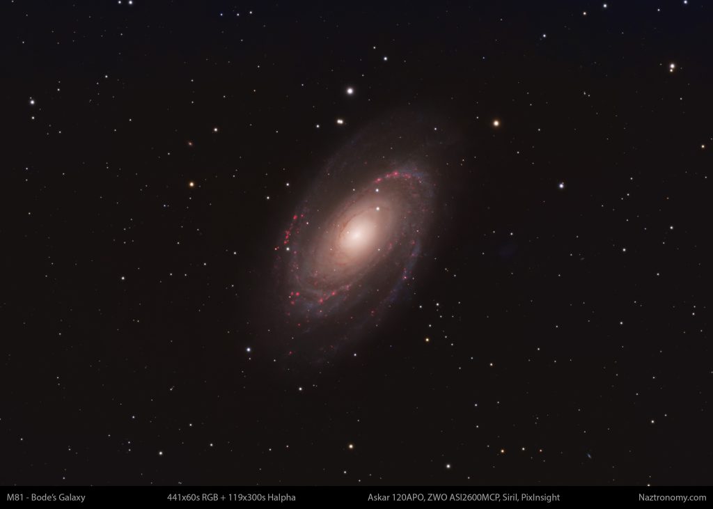 M81 – Bode’s Galaxy Askar 120APO 2026