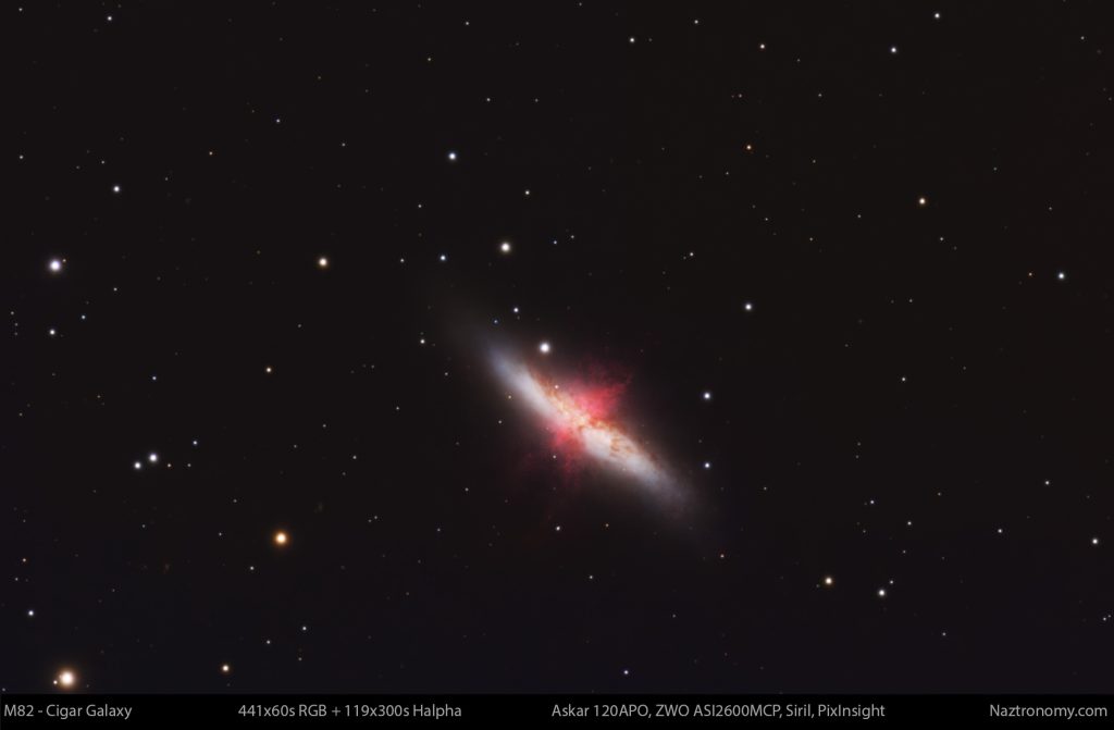 M82 – Cigar Galaxy Askar 120APO 2026